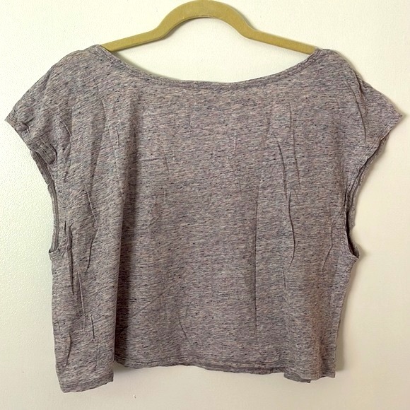 VS PINK | Women’s Gray Crop Top Size Large - Picture 3 of 5